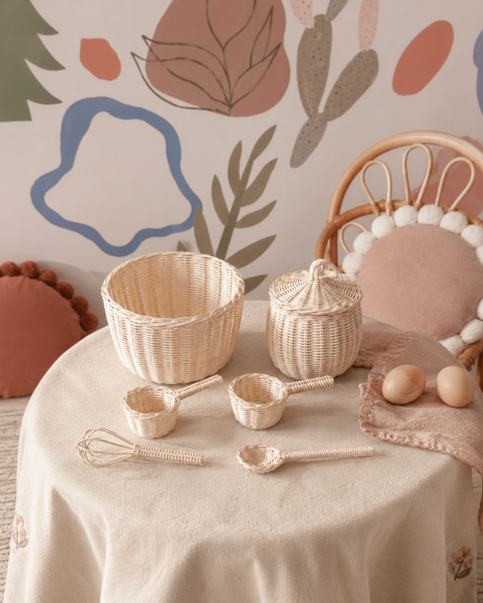 Kids Rattan Baking Set