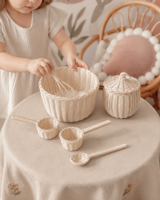 Kids Rattan Baking Set
