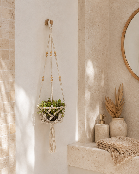 Macrame Cotton Plant Hangers