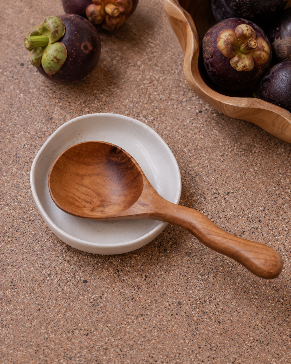 Village Thrive Teak Serving Spoon - Thumbnail 2