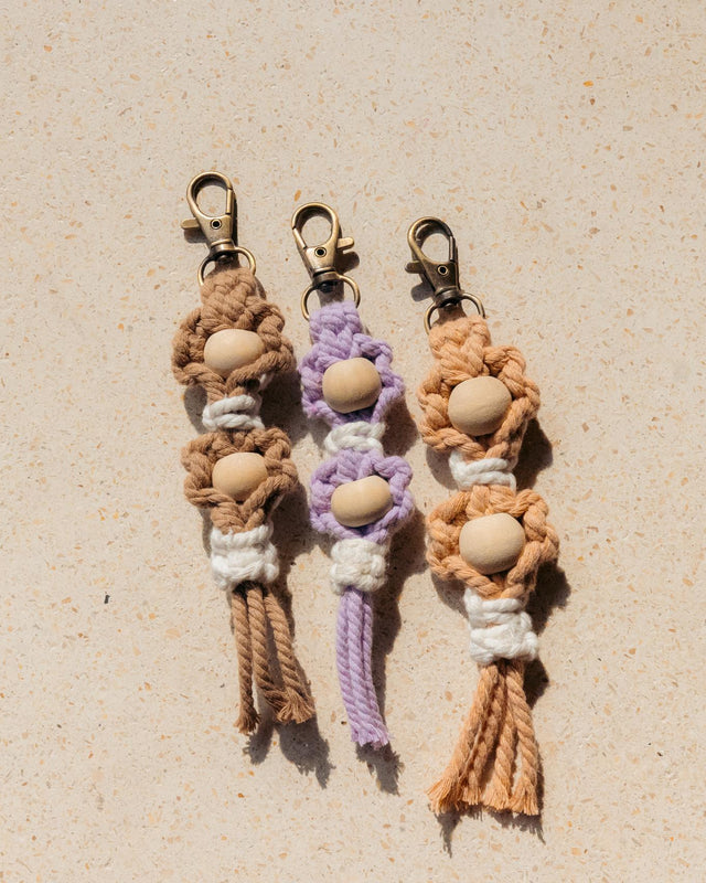 Flora Macrame Keychain – Handcrafted in Bali | Village Thrive