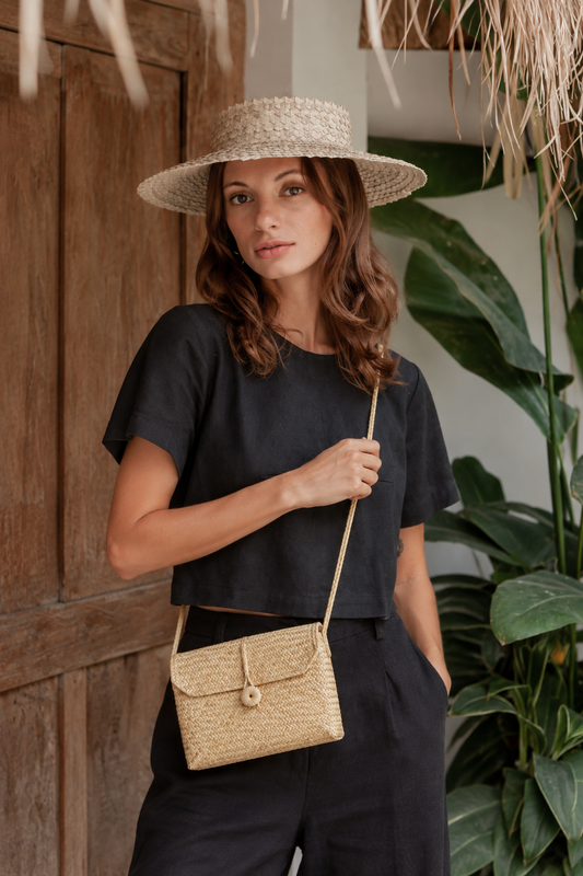Pilin Woven Crossbody Purse