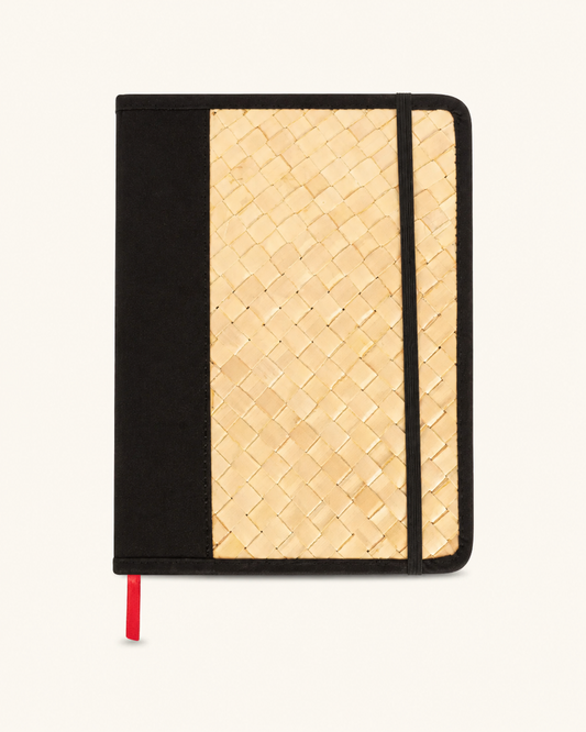 Cove Rattan & Leather Notebook