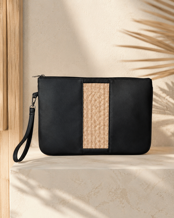 Cove Rattan Laptop Pouch