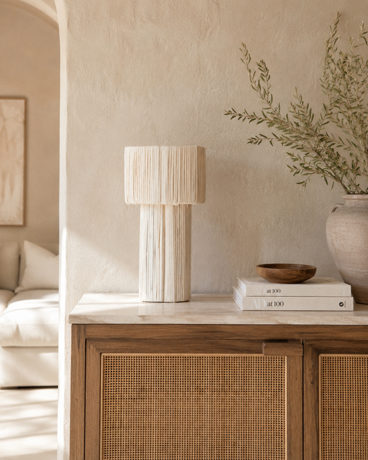 Lea Rattan Table Lamp