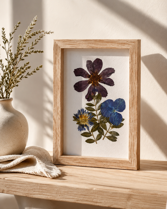Pressed Flowers Wall Art 4x6