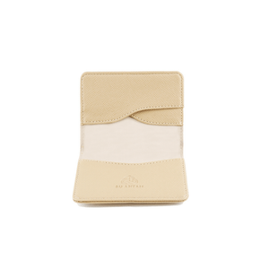 Cove Rattan & Leather Compact Wallet