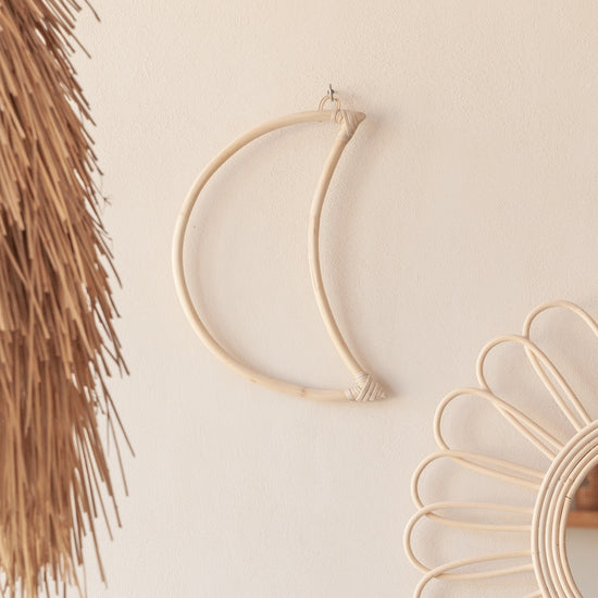 La Luna Wall Decor handmade by Village Thrive using natural materials.