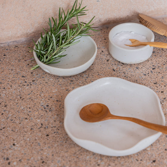 Wabi Ceramic Flora Catch All handmade by Village Thrive using natural materials.
