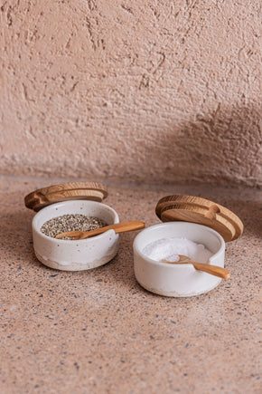 Wabi Ceramic Salt & Pepper Holder