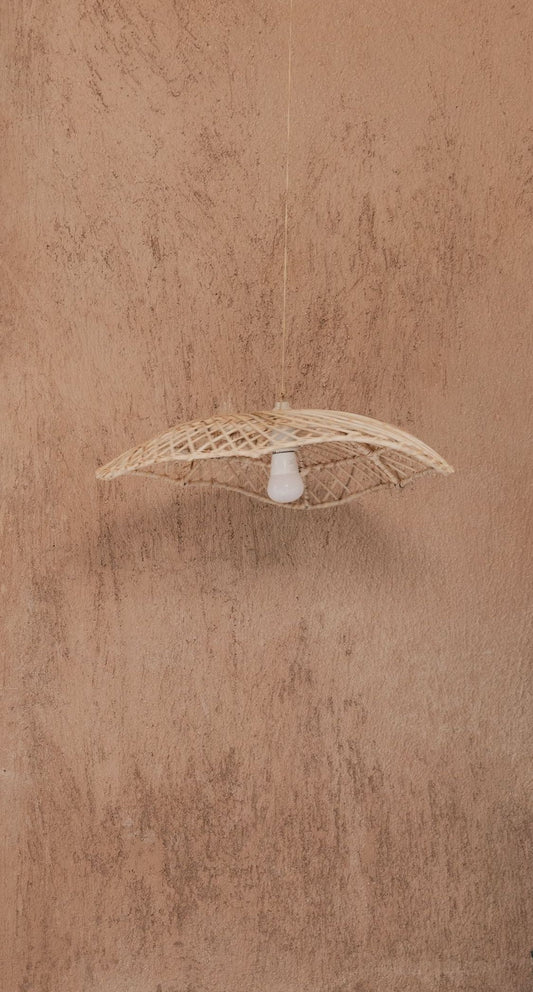 Wavy Minimal Rattan Lighting Pendant