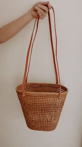 Buka Rattan Shoulder Bag