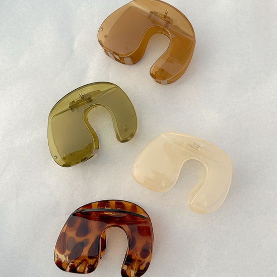 Oasis Hair Clip PREORDER handmade by Village Thrive using natural materials.