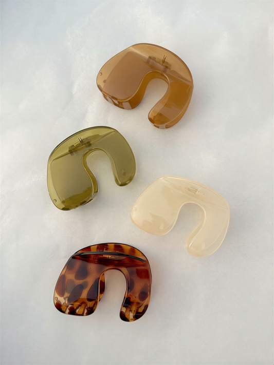 Oasis Hair Clip PREORDER handmade by Village Thrive using natural materials.