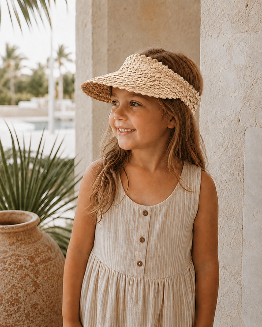 Rattan Sun Visors for Kids