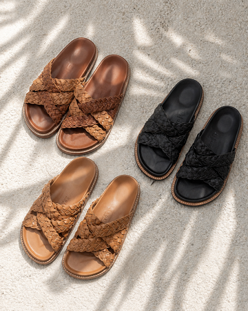 Palma Leather Slide