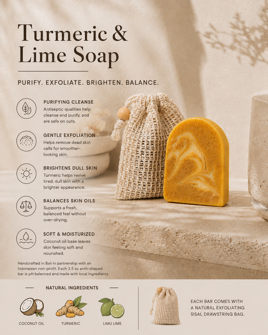 Turmeric & Lime Handcrafted Bar Soap