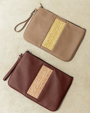 Cove Rattan Laptop Pouch
