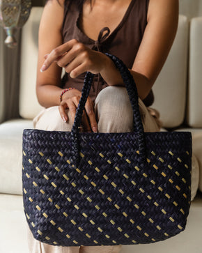 Cove Rattan Beach Tote Bag