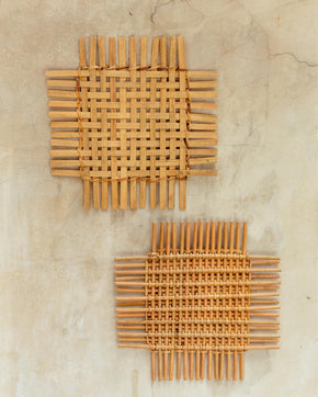 Woven Rattan Wall Decor Sets