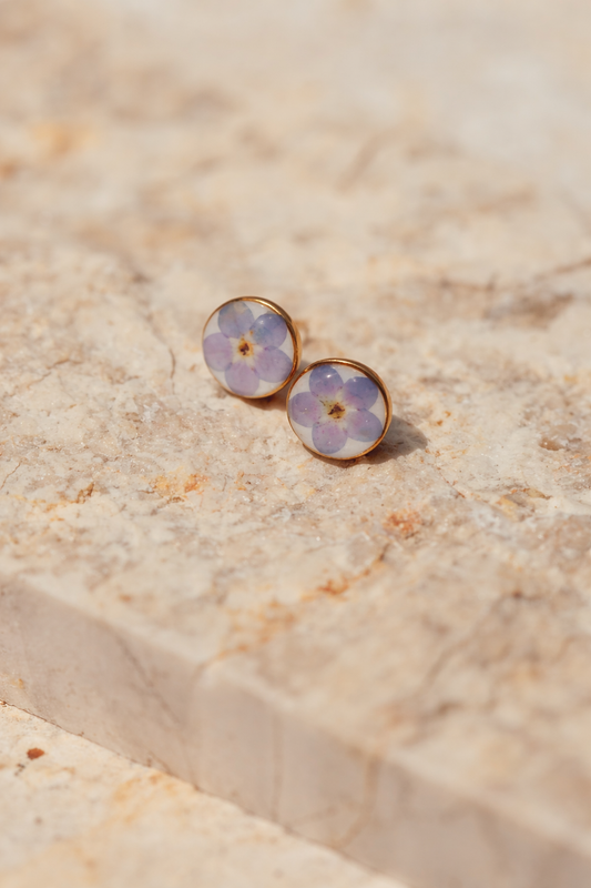 Wildflower Gold Stud Earrings