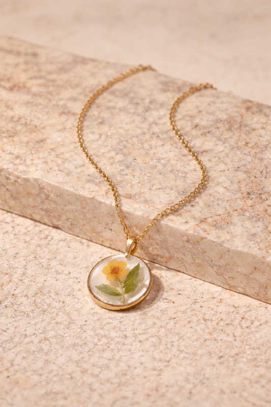 Wildflower Gold Pendant Necklace