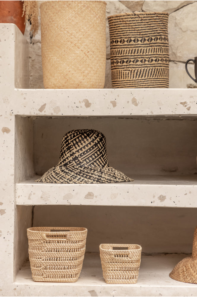 Woven Rattan Cube Storage Baskets — Village Thrive