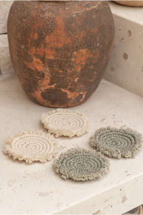 Natural Mixed Coaster Set