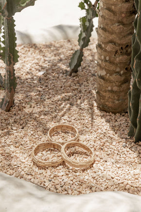 Rattan Bangle Assorted Set of 3