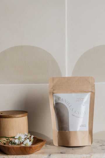 Vanilla Chai Loose Leaf Tea handmade by Village Thrive using natural materials.