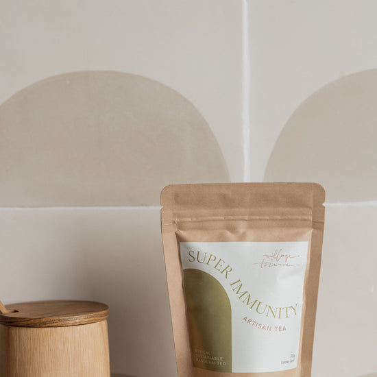 Super Immunity Loose Leaf Tea handmade by Village Thrive using natural materials.