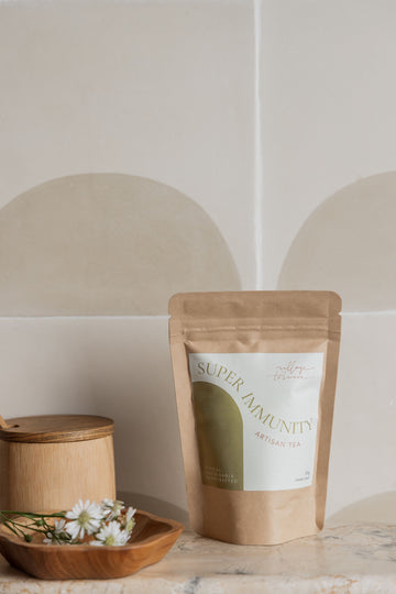 Super Immunity Loose Leaf Tea handmade by Village Thrive using natural materials.