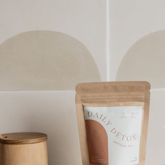 Daily Detox Loose Leaf Tea handmade by Village Thrive using natural materials.
