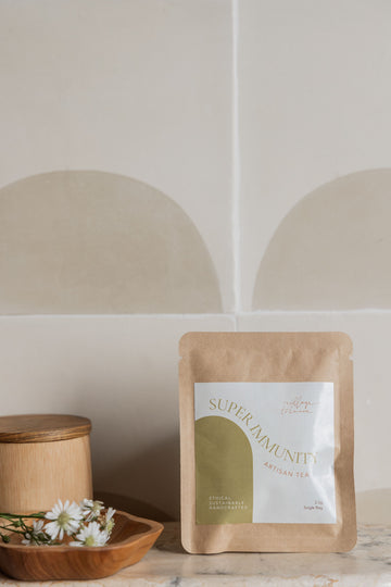 Super Immunity Tea Bags Set of 3 handmade by Village Thrive using natural materials.