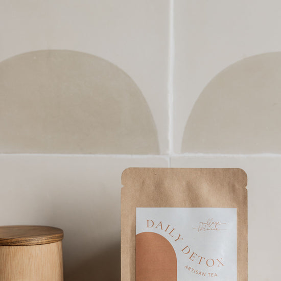 Daily Detox Tea Bag Set of 3 handmade by Village Thrive using natural materials.
