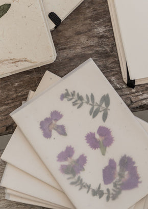 Handcrafted Greeting Cards with Pressed Flowers