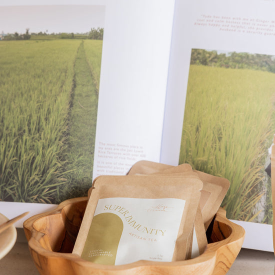 Assorted Tea Bags Set of 5 handmade by Village Thrive using natural materials.