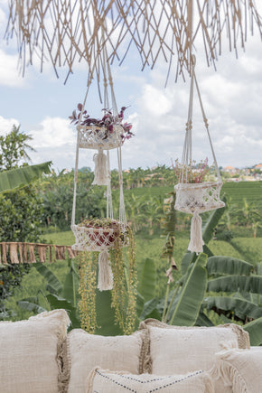 Macrame Hanging Wall Basket