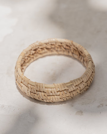 Statement Checker Weave Bangle