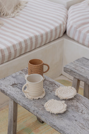 Natural Mixed Coaster Set