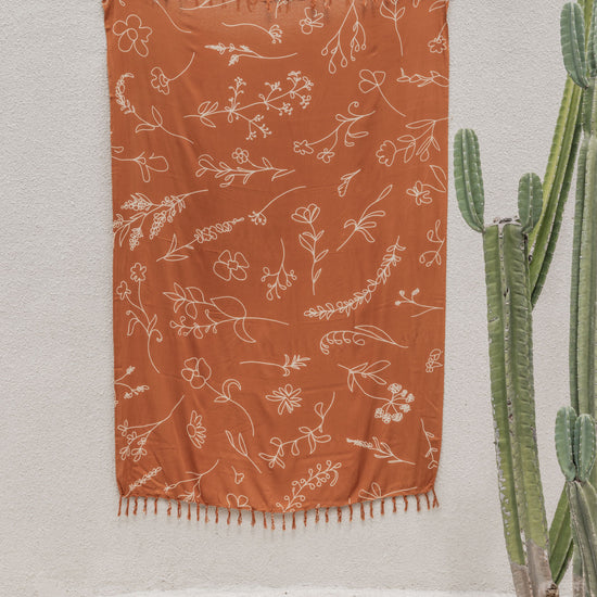 Wildflower Tapestry handmade by Village Thrive using natural materials.