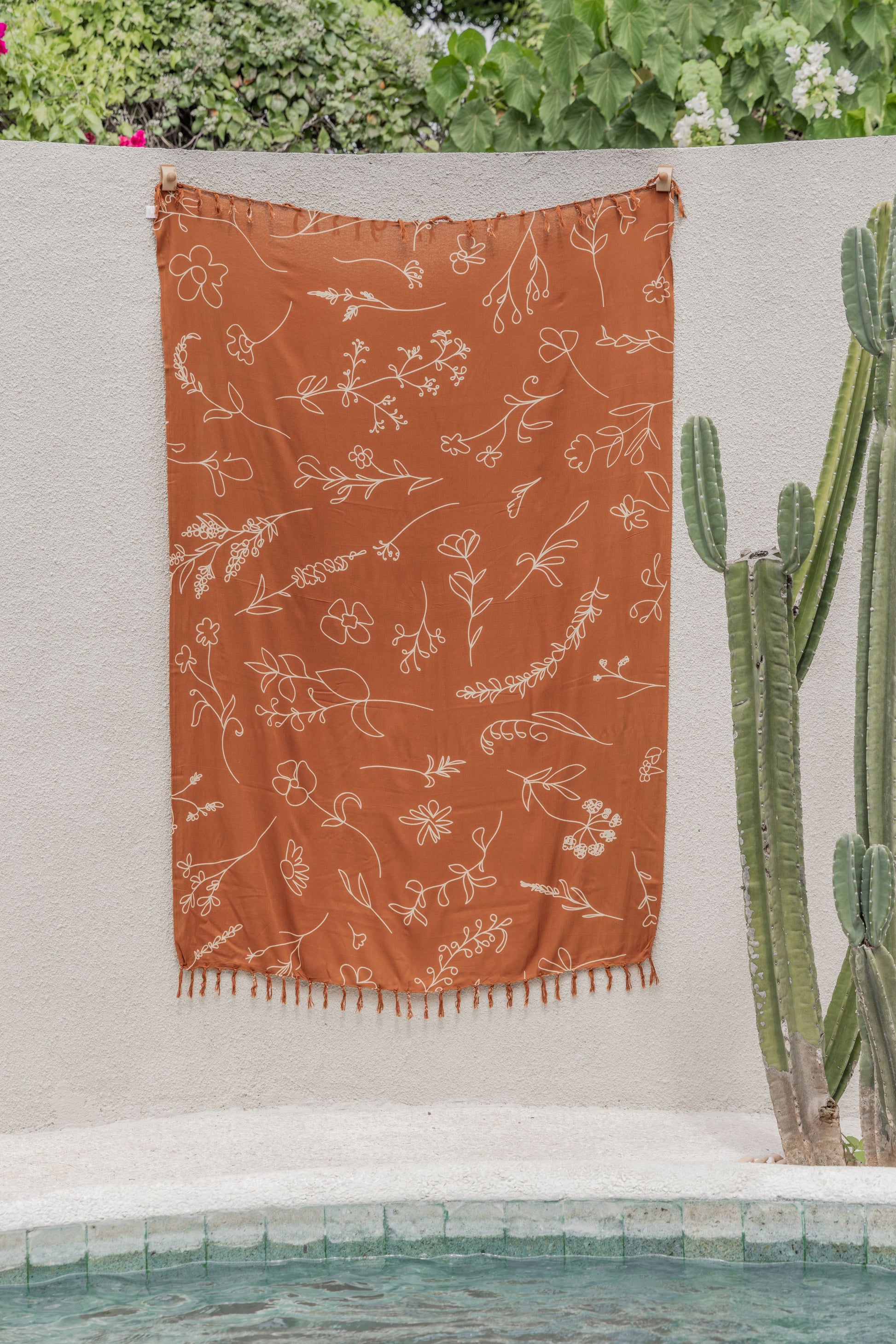 Wildflower Tapestry handmade by Village Thrive using natural materials.