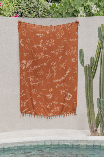 Wildflower Tapestry handmade by Village Thrive using natural materials.