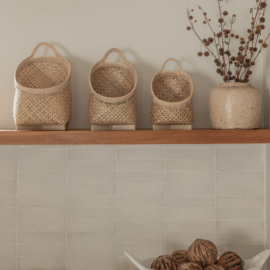Tahan Basket Set handmade by Village Thrive using natural materials.