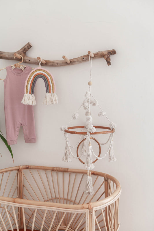 Imperfect Pom Pom Baby Mobile
