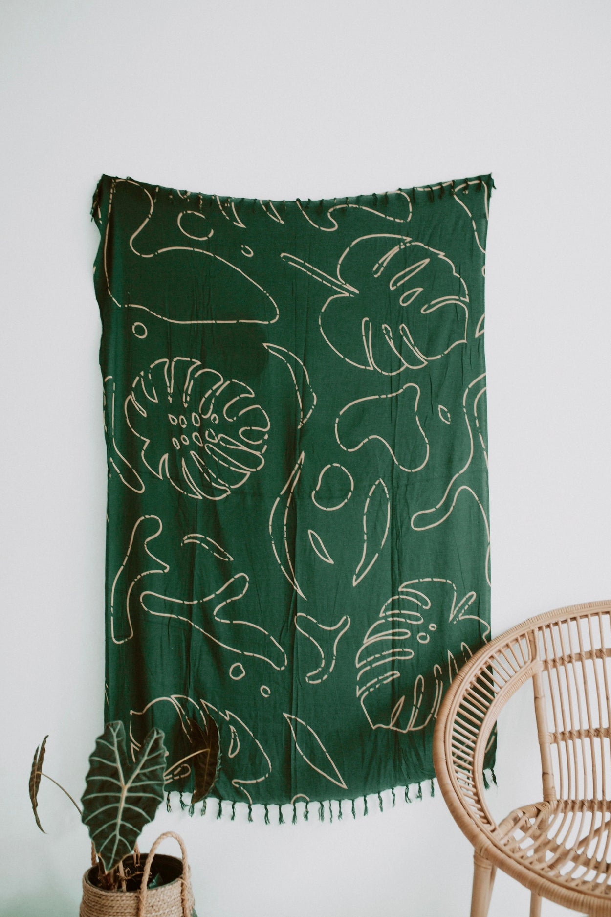 Imperfect Monstera Tapestry