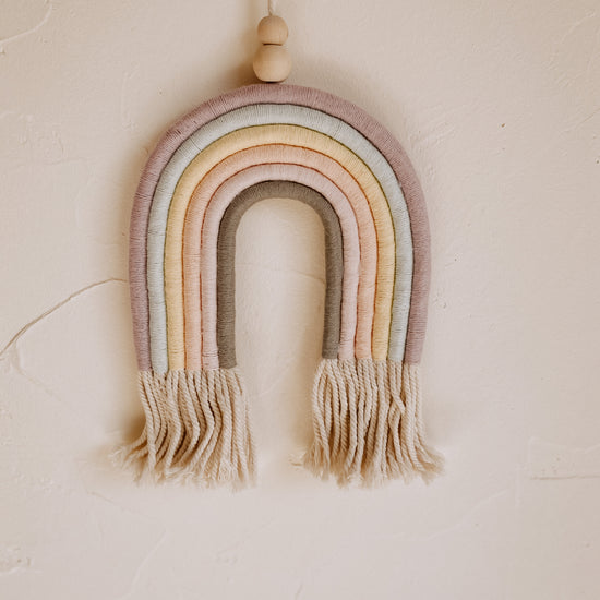 Mia Macrame Rainbow handmade by Village Thrive using natural materials.