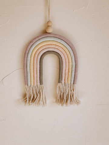 Mia Macrame Rainbow handmade by Village Thrive using natural materials.