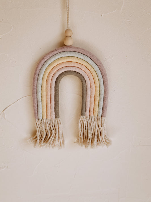 Mia Macrame Rainbow handmade by Village Thrive using natural materials.