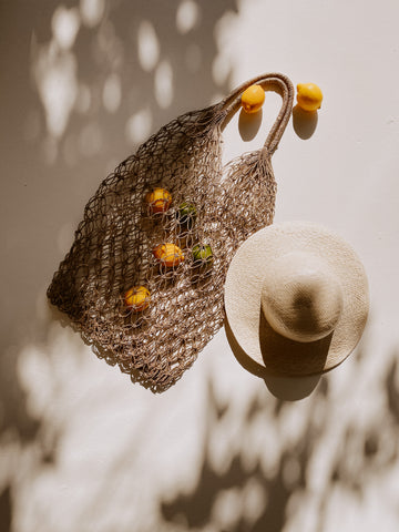 Matahari Sun Hat handmade by Village Thrive using natural materials.